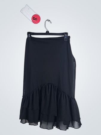 Black Ruffled Skirt