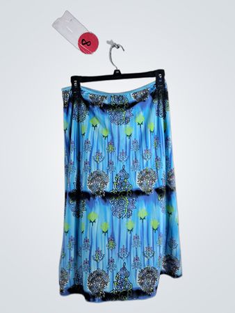 Wrapper Printed Maxi Skirt