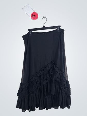 Black Ruffled Skirt