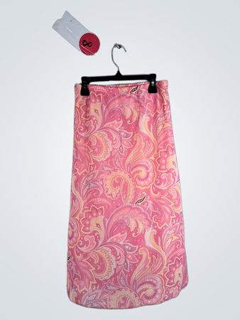 Pink Paisley Skirt