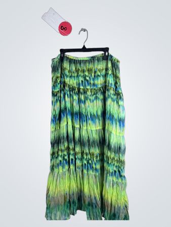 Jones Wear Green Tie-Dye Maxi Skirt
