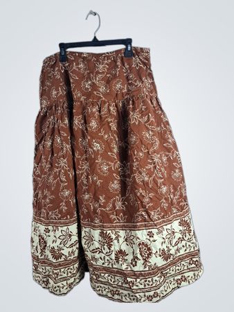 OLIVACEOUS Floral Skirt
