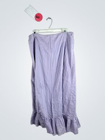 J.Crew Purple Ruffled Midi Skirt