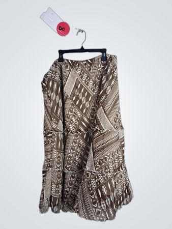 Brown Patterned Dress