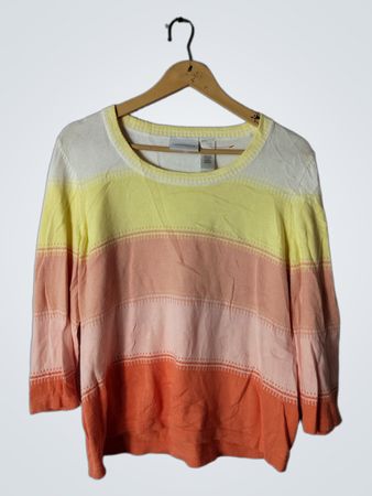 Liz Claiborne Long Sleeve Gradient Top
