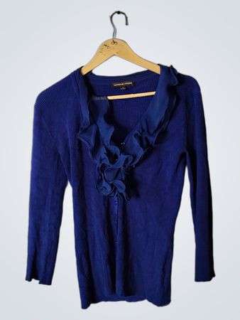 Blue Long-Sleeve Top