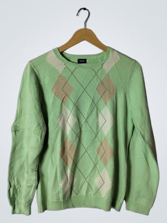 Izod Green Argyle Sweater