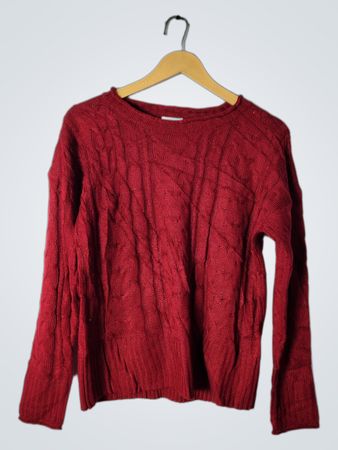 LuLaRoe Red Knit Sweater