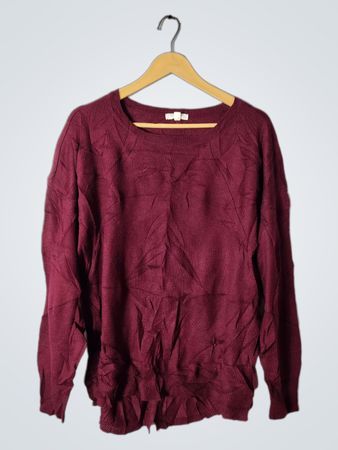 Maroon Long-Sleeve Sweater