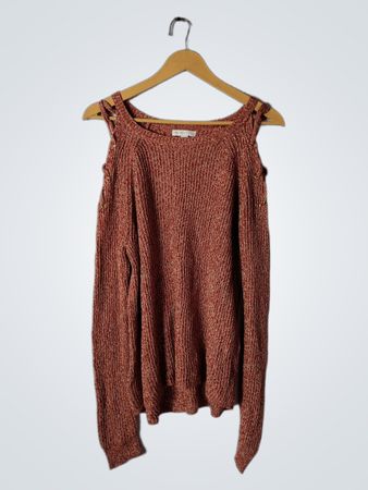 Brown Knit Top