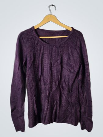 Purple Long-Sleeve Sweater