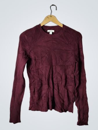 Nine West Long Sleeve Maroon Sweater