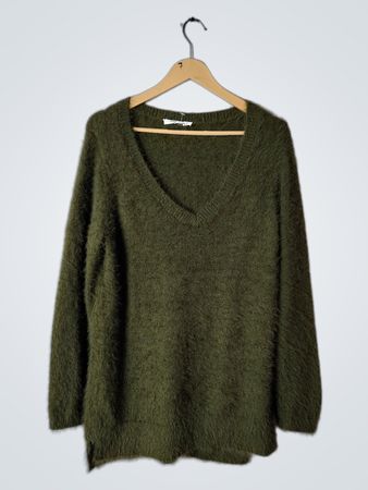 Green Fuzzy Sweater