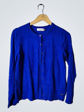 Calvin Klein Blue Knit Cardigan