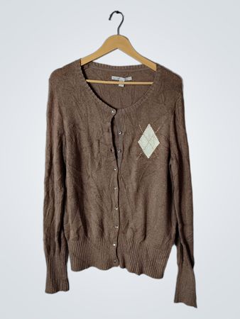 Brown Knit Cardigan