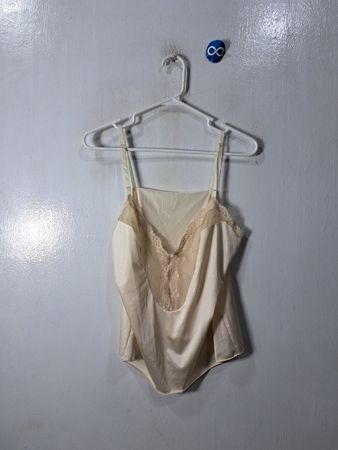 Unbranded Cream Lace Satin Cami Top