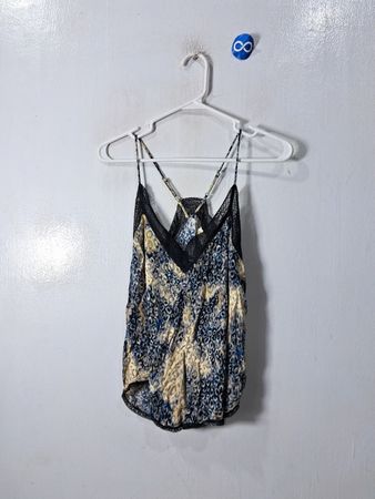 Blue and Black Camisole