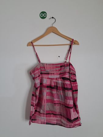 Pink Plaid Tank Top