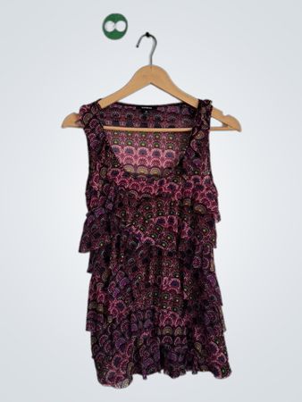 Express Sleeveless Paisley Dress
