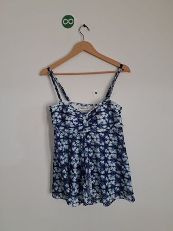 Croft & Barrow Blue Floral Top