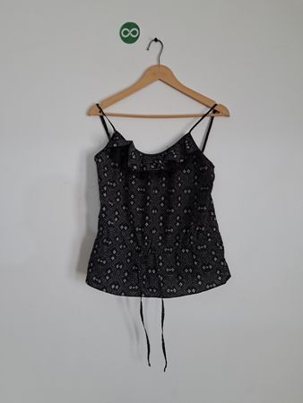 Black Patterned Camisole