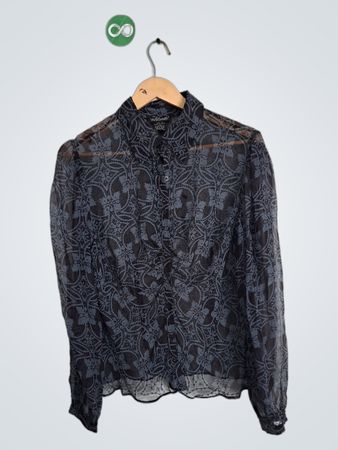 Willi Smith Black Blouse