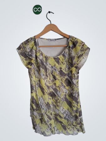 Ricki's Printed Ruffle Sleeve Blouse