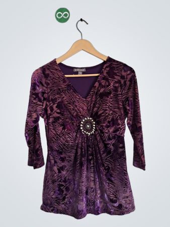 Purple Patterned Top