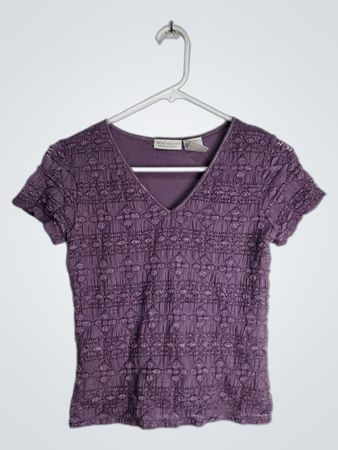 WORTHINGTON petite stretch Purple Top