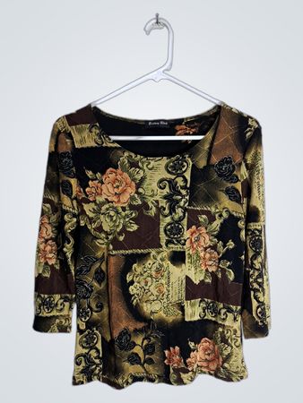 Brittany Black Floral Blouse