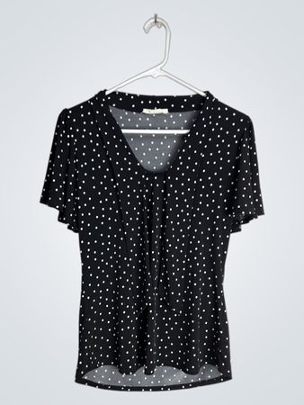 Black Polka Dot Blouse