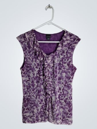 Covington Purple Tie-Dye Blouse