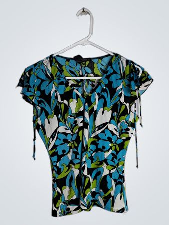 Faith Passion Floral Print Blouse