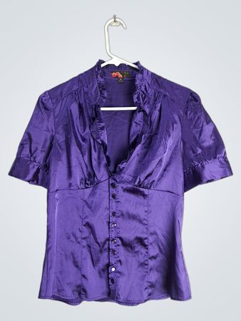 Purple Short-Sleeve Shirt