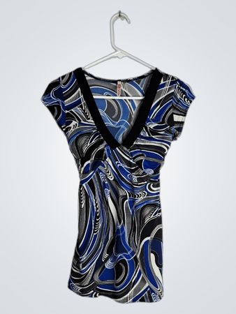 Calvin Klein Blue and Black Dress