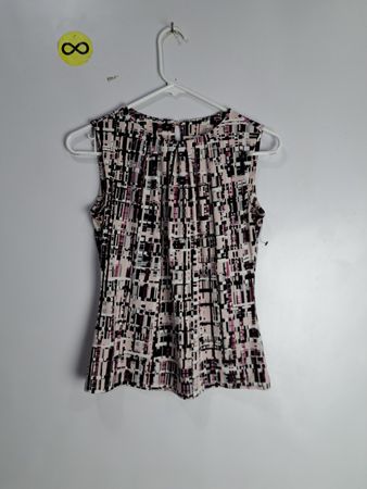 Calvin Klein Geometric Print Sleeveless Top