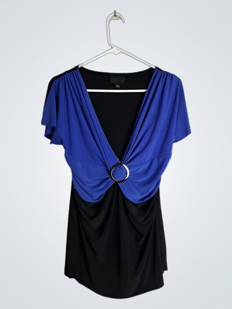 Metrostyle Blue and Black Top