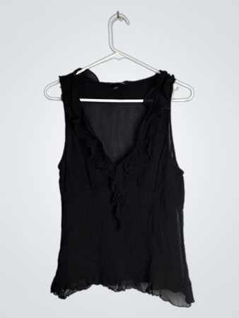 Black Sheer Top
