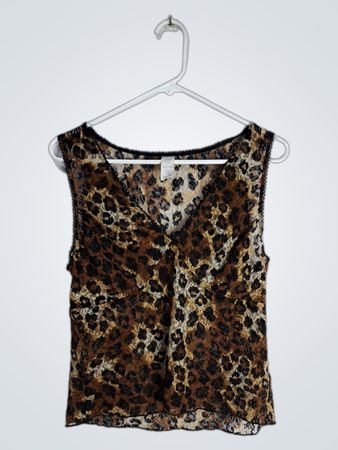 Leopard Print Sleeveless Top