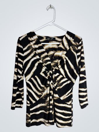 Chaus Zebra Print Blouse