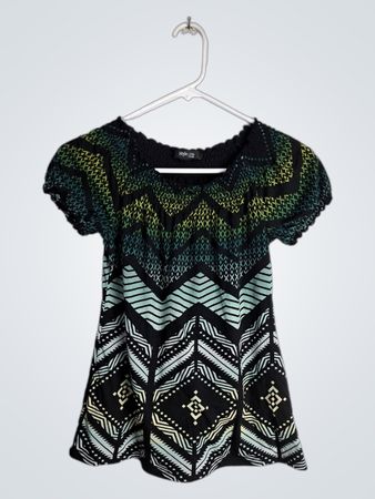Women's Short Sleeve Peplum Top