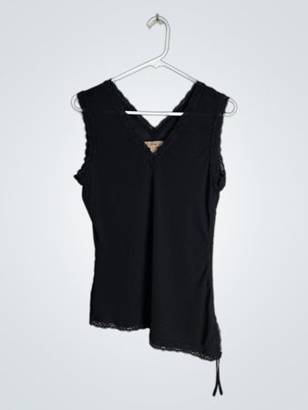 Black Lace Trim Camisole