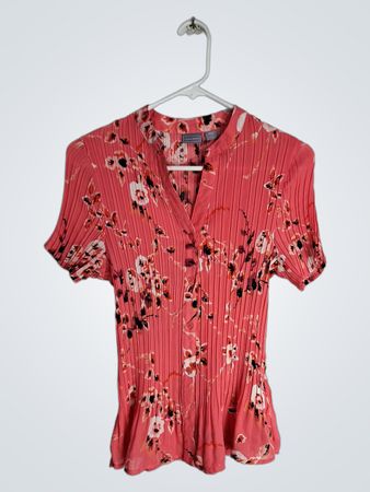 Laura Scott Pink Floral Blouse