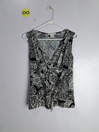 Black and White Paisley Dress