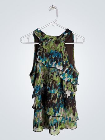 Multicolored Ruffled Dress