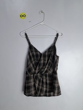 Whitehouse Black Market Plaid Top