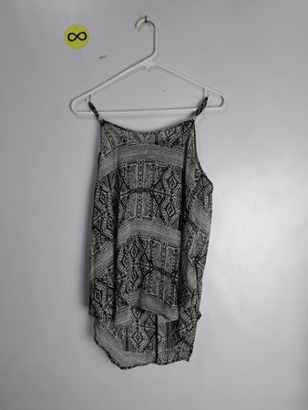 iZ BYER Black and White Patterned Dress