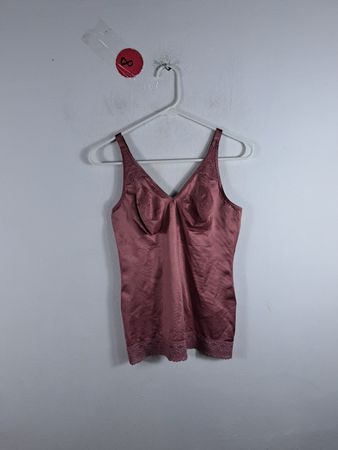 Burgundy Satin Cami Top