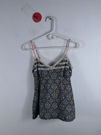 Black and White Lace Camisole