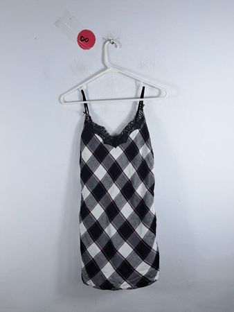 Victoria's Secret Plaid Lace Cami Top